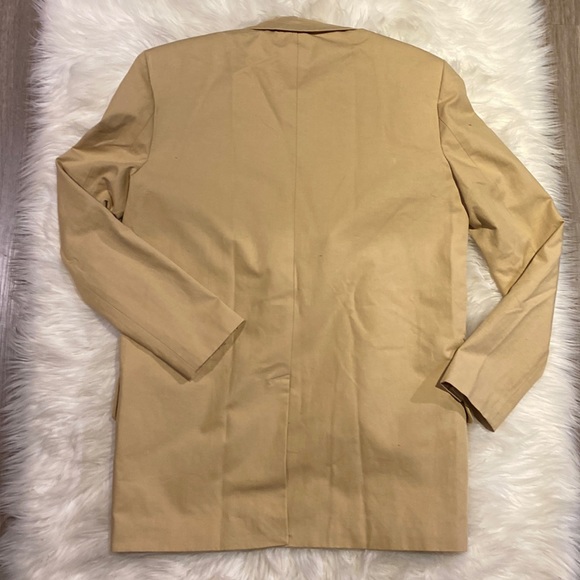 Zara Tan Beige Button Down Blazer Jacket Loose Fit Coat Women’s Size Xsmall NWT - Picture 5 of 6